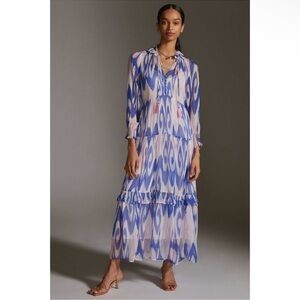 Anthropologie Tiered Maxi Dress